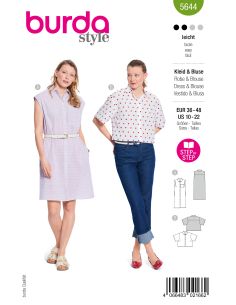 Patron de robe et chemisier - Burda 5644