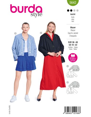 Patron de blazer - Burda 5642