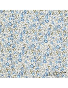 Tissu Liberty - Éloise bleu foncé