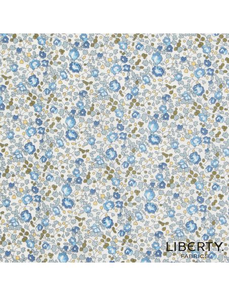 Tissu Liberty - Éloise bleu foncé