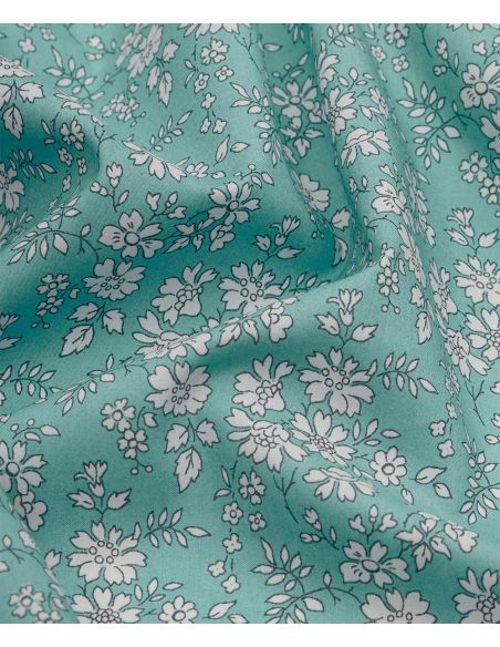 Tissu Liberty - Capel bleu turquoise