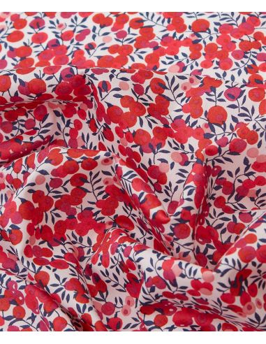 Tissu Liberty - Wiltshire rouge cerise