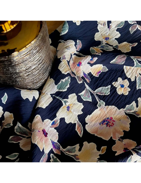 Tissu viscose satinée Camélia - My Dress Made