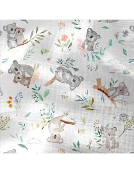Tissu double gaze imprimé - Kokoala