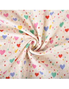 Tissu double gaze imprimé - Tiamo 2