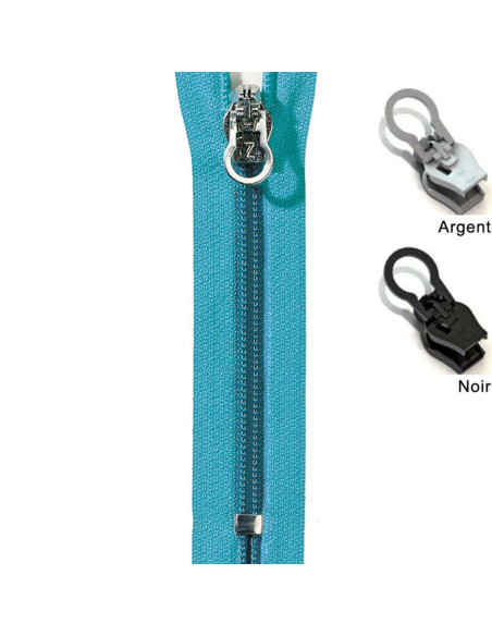 Curseur de remplacement clipsable ZlideOn 8C pour fermeture avec dents spiralées nylon