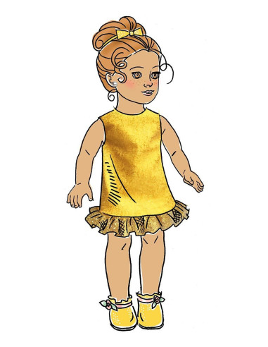 Patron de vêtement poupée 46 cm - Butterick 6645