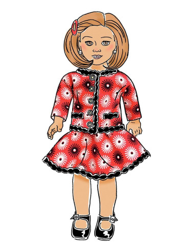 Patron de vêtement poupée 46 cm - Butterick 6645