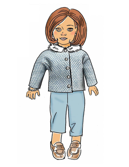 Patron de vêtement poupée 46 cm - Butterick 6645