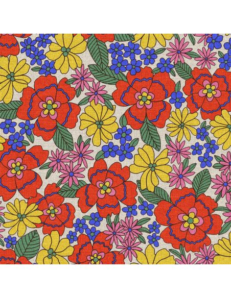 Toile de coton canvas demi-natté - Belonia