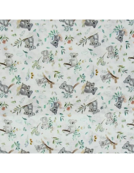 Tissu double gaze imprimé - Kokoala
