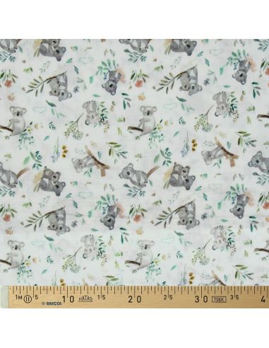 Tissu double gaze imprimé - Kokoala