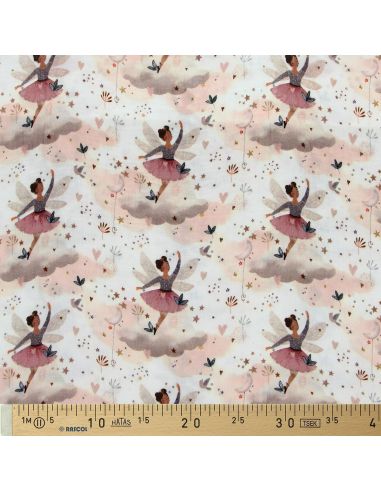Tissu double gaze imprimé - Ludmila