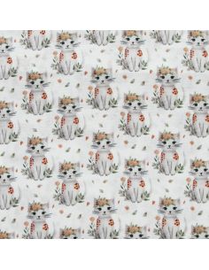 Tissu double gaze imprimé - Minoshka 2