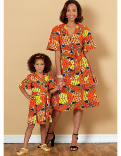 Patron de robe et ceinture - Butterick 6654