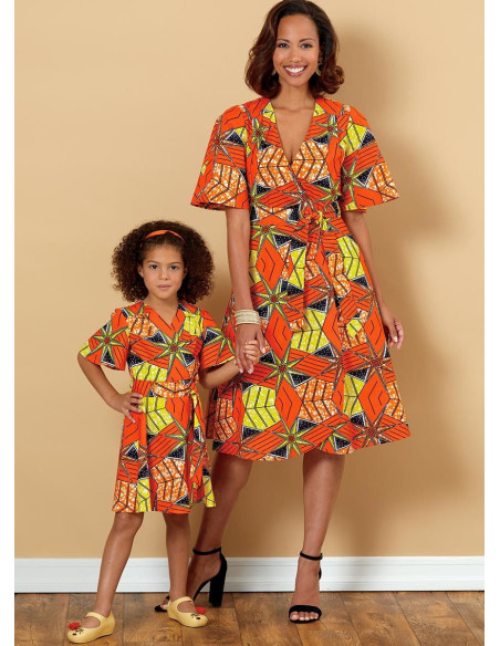 Patron de robe et ceinture - Butterick 6654