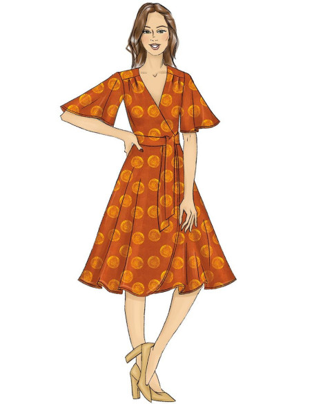 Patron de robe et ceinture - Butterick 6654