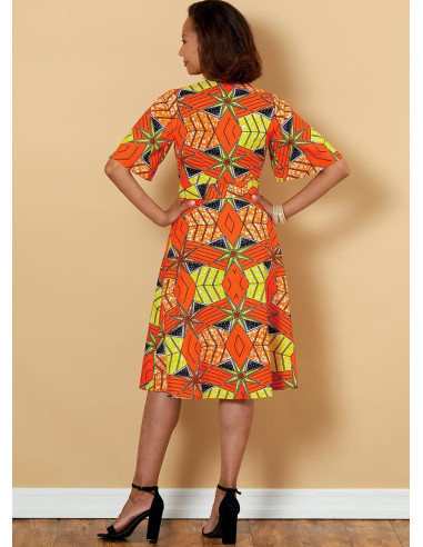 Patron de robe et ceinture - Butterick 6654