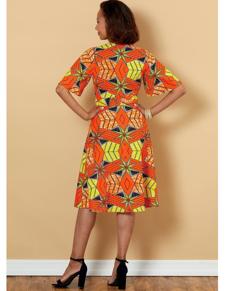 Patron de robe et ceinture - Butterick 6654