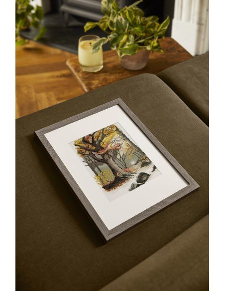 Kit broderie point de croix - Paysage automnal