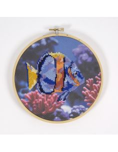 Kit broderie point de croix - Poisson 2