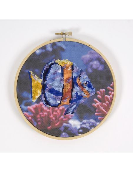 Kit broderie point de croix - Poisson
