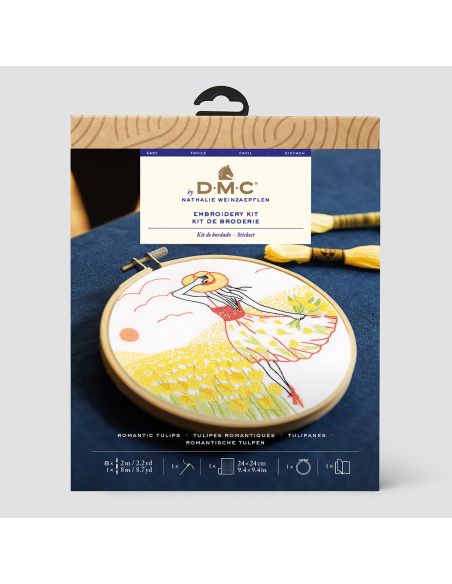 Kit broderie - Tulipes romantiques
