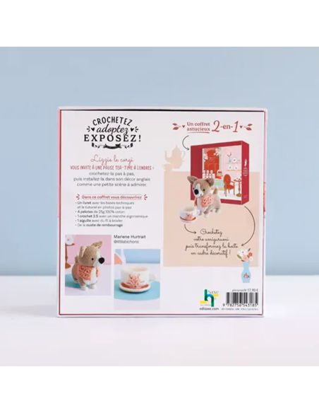 Coffret crochetez adoptez exposez - Lizzie le corgi