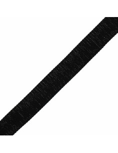 Sangle coton pour sac scintillante - Noir 2