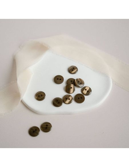 Bouton Shiny - Kaki