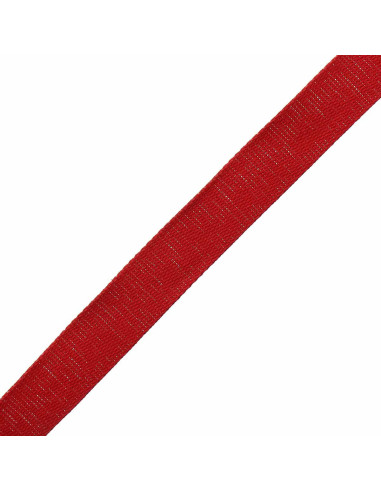 Sangle coton pour sac scintillante - Rouge