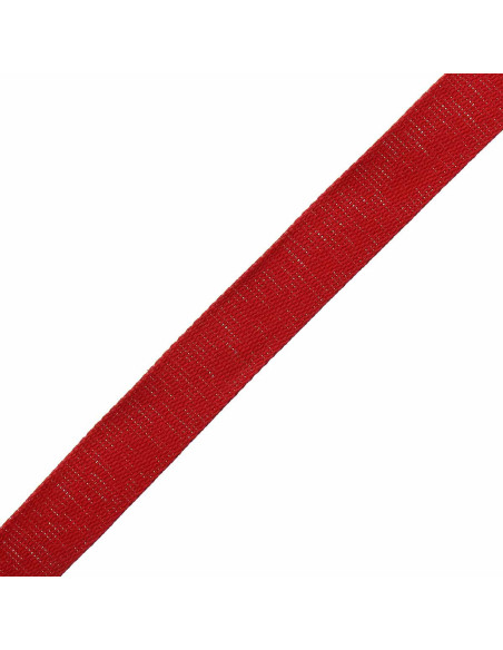 Sangle coton pour sac scintillante - Rouge