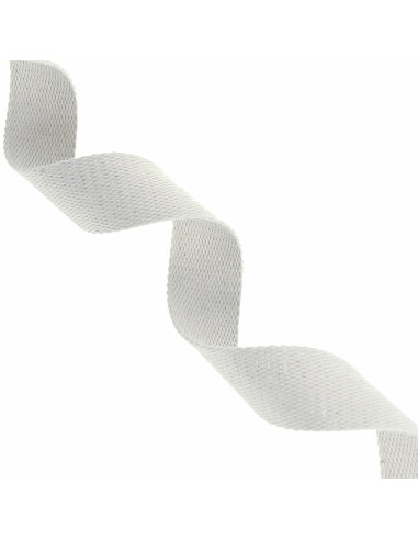 Sangle coton pour sac scintillante - Écru