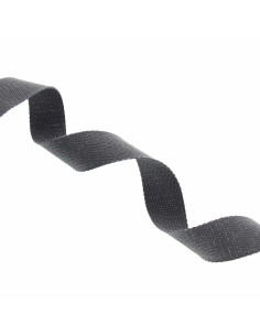 Sangle coton pour sac scintillante - Gris anthracite