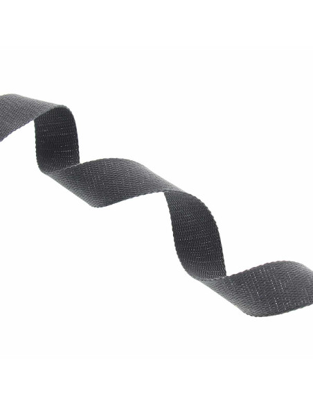 Sangle coton pour sac scintillante - Gris anthracite