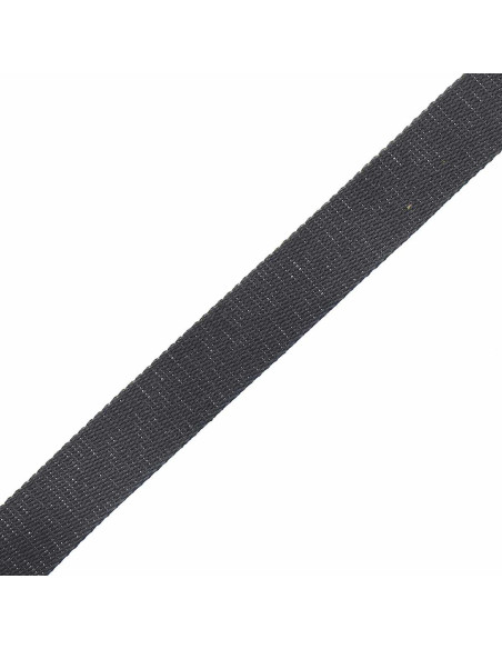 Sangle coton pour sac scintillante - Gris anthracite