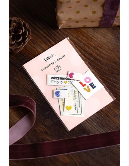 Lot de 7 étiquettes à coudre - Assortiment iconiques