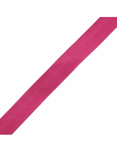 Sangle coton pour sac scintillante - Fuchsia