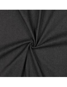 Tissu jeans coton classique - Noir