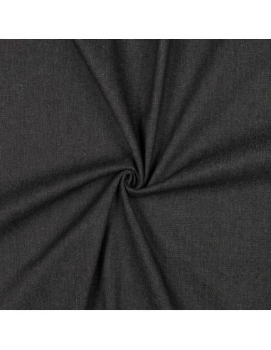 Tissu jeans coton classique - Noir