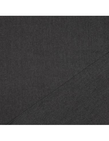 Tissu jeans coton classique - Noir