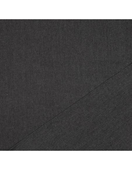 Tissu jeans coton classique - Noir