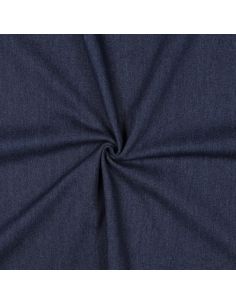 Tissu jeans coton classique - Bleu denim