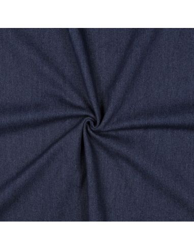 Tissu jeans coton classique - Bleu denim