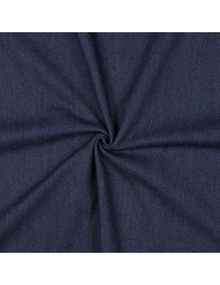 Tissu jeans coton classique - Bleu denim