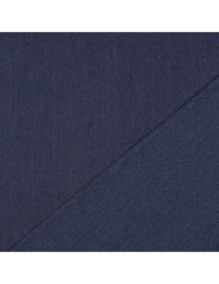 Tissu jeans coton classique - Bleu denim