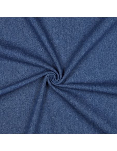 Tissu jeans coton classique - Bleu moyen
