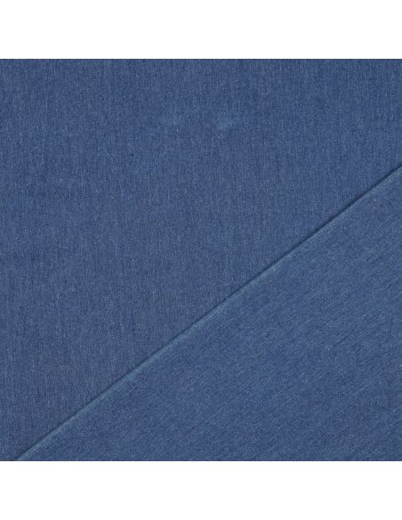 Tissu jeans coton classique - Bleu moyen