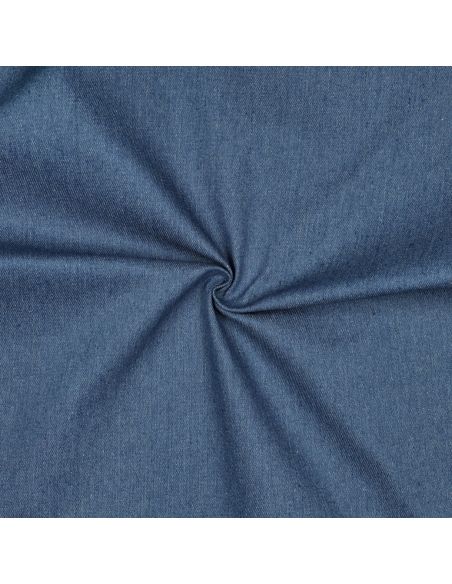 Tissu jeans coton léger - Bleu moyen