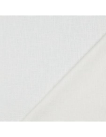 Tissu lin coton - Blanc